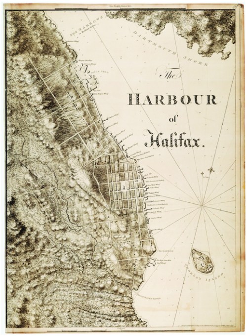 The Harbour of Halifax, by Joseph Frederick Wallet Des Barres, 1777. Courtesy of the National Maritime Museum, Greenwich, London.